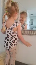 Bañador sin mangas con volantes de leopardo para niños pequeños, traje de baño de una pieza, conjuntos de playa
