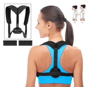 

Black large mesh with shoulder pad Adult Correction Belt Comfortable and Breathable Correct Posture Shaping Body shape