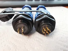 Conector a prueba de agua SP16 IP68, enchufe macho y hembra de 2/3/4/5/6/7/8/9 Pines, conector de Cable de montaje en Panel, enchufe de aviación