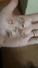 Yobest 5 unids/set 2019, pendientes a la moda con forma de hoja dorada, pendientes con Clip para oreja, pendientes para mujeres trepadoras sin Piercing, pendientes falsos de cartílago