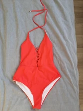 One-Piece Swimsuit Belt-Buckle Monokini Bandage Push-Up Sexy High-Waist Integrated