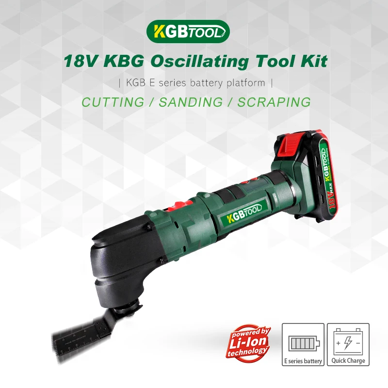 

KGB 18V Oscillating Multi-Tool Kit Cutting machine for Home DIY Renovation Tools Electric Trimmer Saw