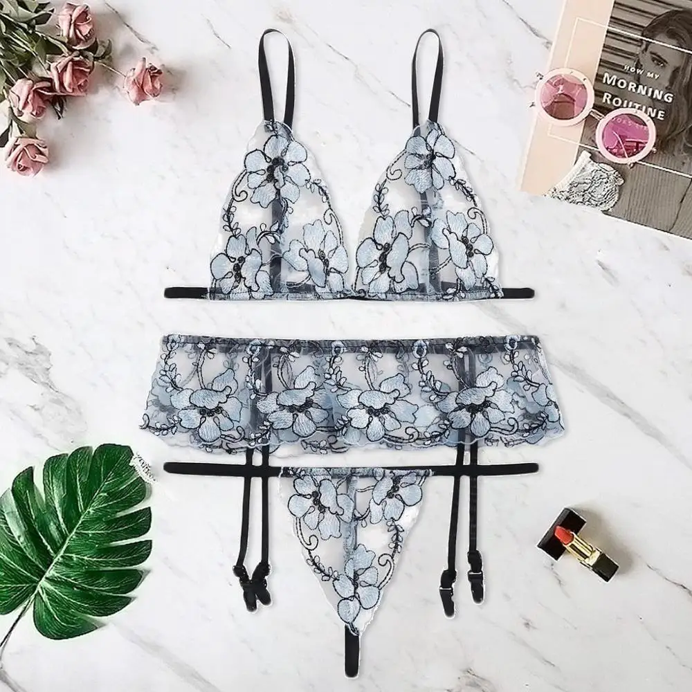 2019 кружевное сексуальное женское белье Babydoll эротический комплект нижнего белья