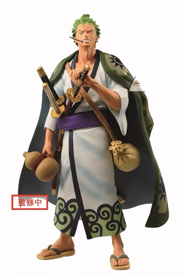 В наличии Banpresto цельная фигурка WaNo Kuni Roronoa Zoro Oversea limited ПВХ модель Фигурка|Игровые