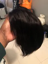 Highlight Wig Bob Closure Human-Hair Lace-Front Straight 4x4 Short for Women Remy