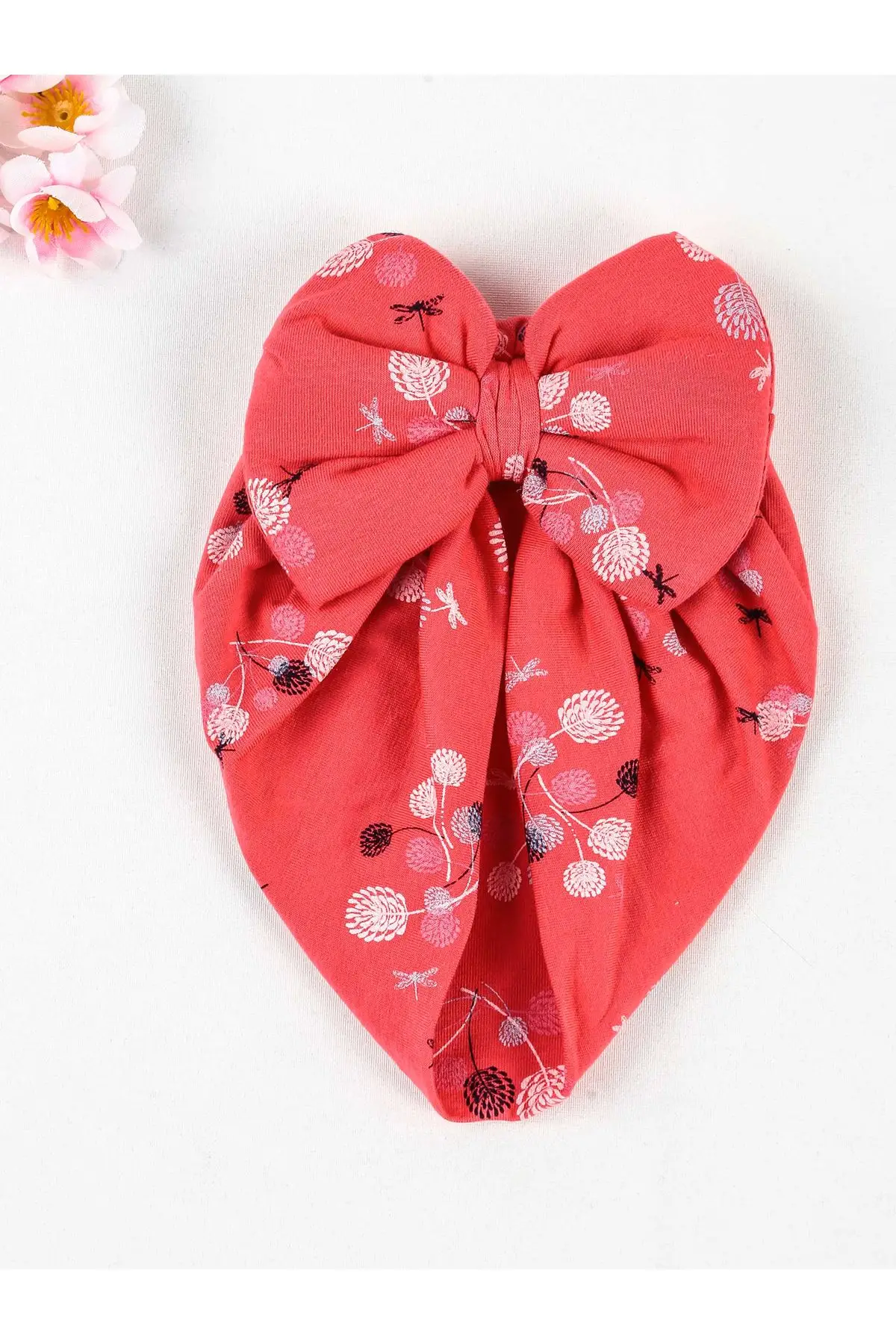 

Grenadine red Bow Girl Baby Bathing Cap