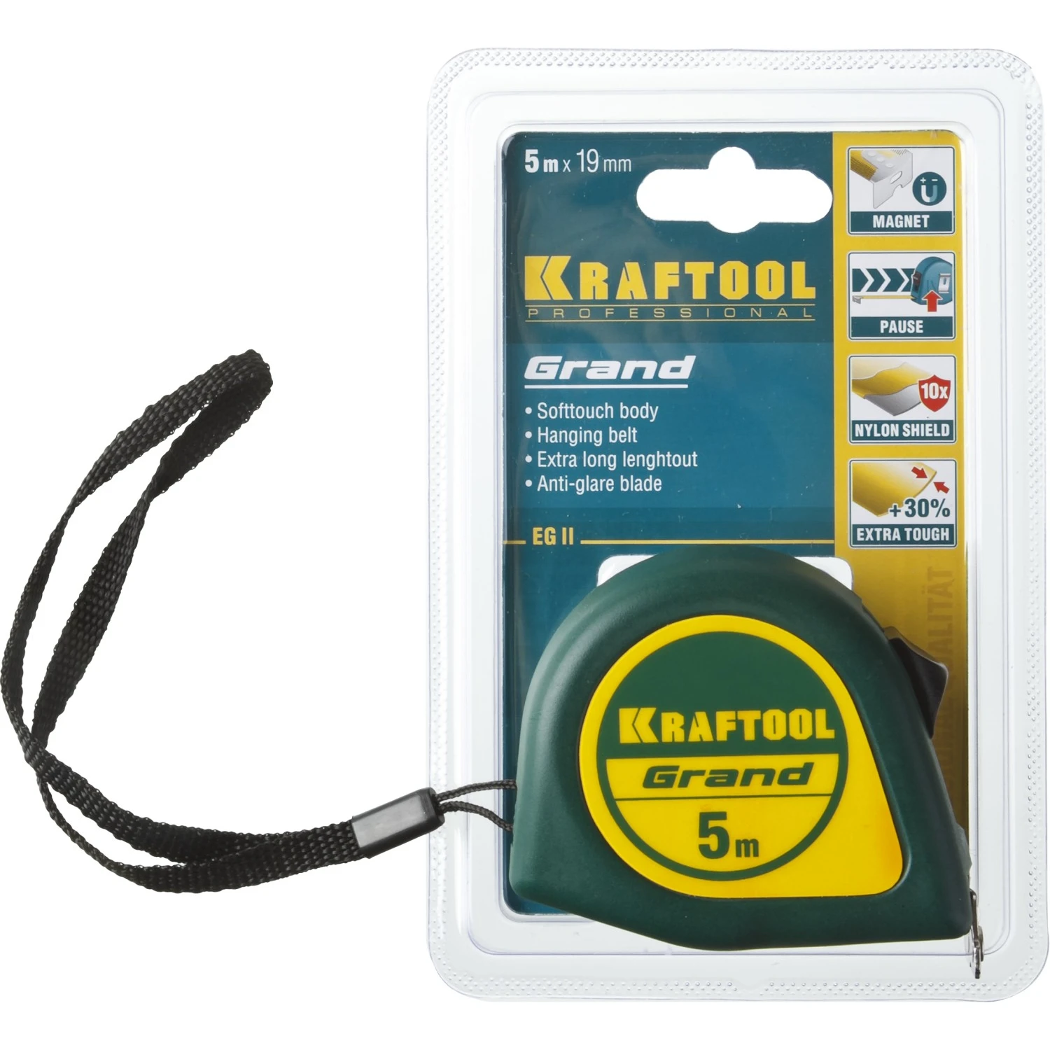 Рулетка KRAFTOOL 5 м х 19 мм рулетка GRAND 34022 05 19|Рулетки| |