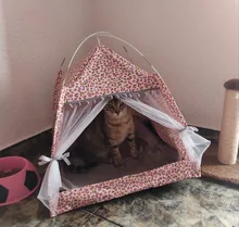 Pet-Bed Hammock Tent Nest Pet-Accessories Cozy-Products Cat-House Calming Dogs Small