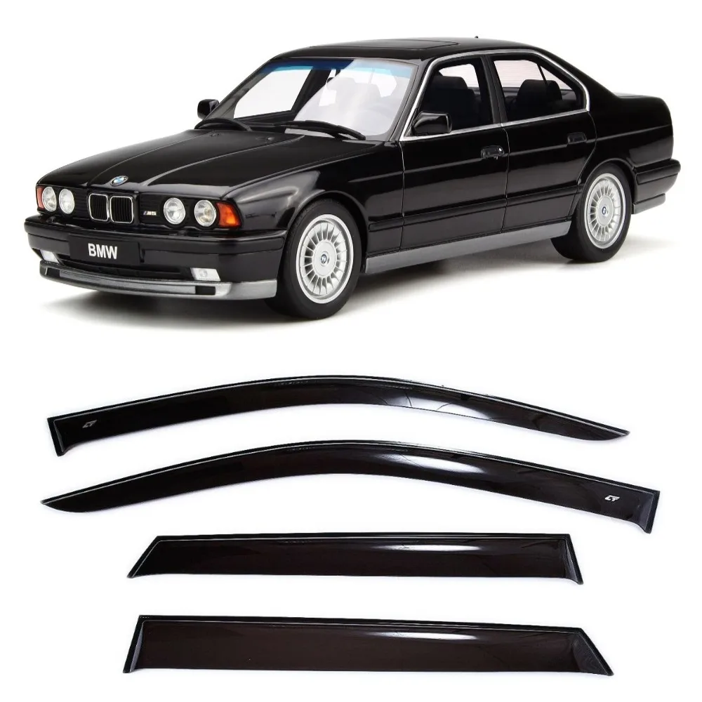 Wind Visor Deflectors Cobra Tuning B20888- Car Ventvisor Door Side - Window Air Guard for Protection Against Snow Sun and Rain Compatible with BMW