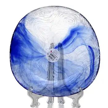 

A plate of depth. Temper. Linden 195mm (blue)