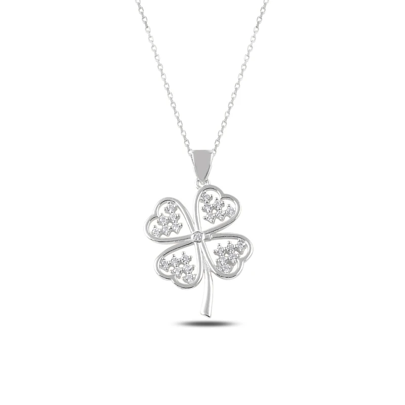 

Armagano Zircon Cubic Zirconia Clover Necklace