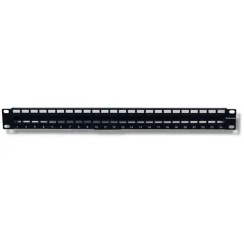 

I-KS PP-24-NE-modular Patch panel 24 seats 1 HE Black