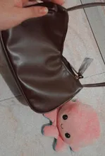 Bolso Baguette pequeño de piel sintética para mujer, pochette de diseño a la moda, suave, para hombro, Vintage, sencillo, tipo Clutch