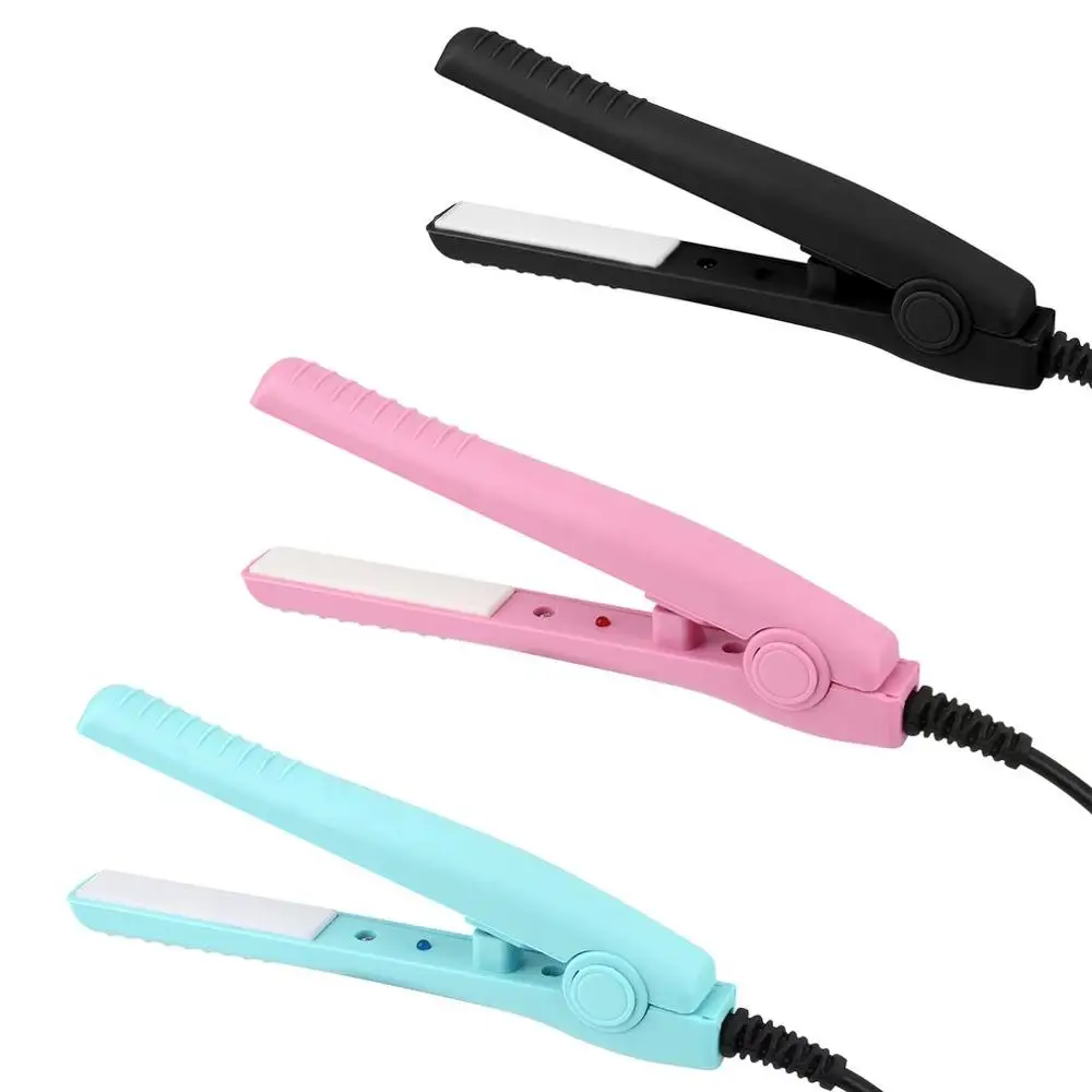 

Portable Mini Electric Splint Flat Iron Ceramic Hair Curler Straightener Hair Perming Hair Styling Appliance Crimper US Plug