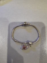 Abalorio de Color plateado de 3mm para mujer, pulsera Europea Original, joyería de moda, regalo para mujer, envío directo