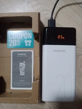 ROMOSS-Banco de energía LT20Plus, batería externa de 20000 mAh QC PD 3,0 de carga rápida, Banco de energía de 20000 mAh para Xiaomi y iPhone