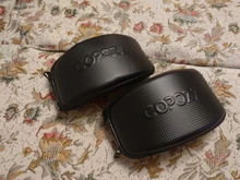 COPOZZ-Gafas de esquí con funda y lente amarilla, lentes de esquí esféricas antivaho, para esquiar, para hombre y mujer, gafas de nieve + lente + caja