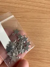 Semitree-Colgante de acero inoxidable con forma de pequeña estrella, Charms planos para fabricación de joyas, collar de decoración, pulsera, extremo de cola, 20 Uds.