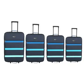 

CHALLENGER Set of 4 suitcases soft 2 wheels 47-54-61-69cm Marine
