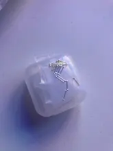 La Monada-pendientes tipo botón de plata fina para mujer, dos bolas, joyería fina de plata 925, pendientes de plata 925 para mantener el Piercing