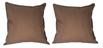 

SET 2 cushion covers cotton MARRON CHOCOLATE 40X40