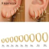 ANDYWEN 925 Sterling Silver Gold Zircon CZ 5mm 6mm 7mm 8mm To 13mm Huggies Hoops Piercing Pendiente Clips Luxury Fine Jewelry 1