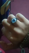 Nueva moda clásica diabólico Vintage ojo anillo de dedo ojo Punk bisutería gótica Halloween anillo de regalo
