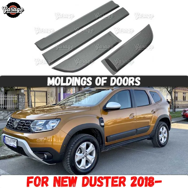 Защитные накладки на двери для Dacia Duster 2018- / Renault 2021-аксессуары из АБС-пластика