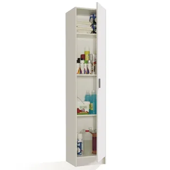 

Cabinet wardrobe multi-purpose 1 door, White color, measures: 182x37 x depth 37 cm