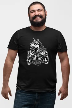 

Angemiel Wear Egyptian Rakundog Fravun Black Men 'S Cotton Big Size T-Shirt