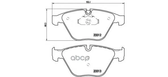 Колодки Тормозные Передние Brembo P06054 Brembo арт. P06054