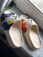 Zapatillas de verano de las mujeres de los hombres goma Eva para interiores 2021 Cool Fondo suave sandalias tendencia diapositivas Unisex chinelas zapatos para la playa casa 36-45