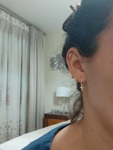 ROXI-pendientes de aro con Cruz para mujer, joyería de compromiso, plata 925, CZ, Kolczyki Damskie