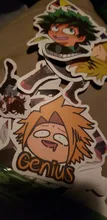 10/50 Uds mi héroe Academia pegatinas maleta portátil monopatín Izuku Midoriya podría Boku No Hero Academia Personaje de Anime calcomanías