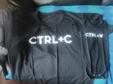 Camiseta a juego con estampado Ctrl + C y Ctrl + V, Body para bebé, regalo perfecto para el Día del Padre, ropa familiar