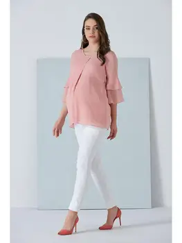 

3033-YARIM SLEEVE MINI PUANLI BLUZ