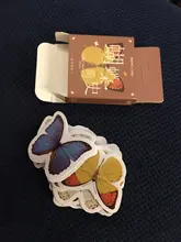 46 Uds Kawaii mariposa decoración álbum programa pegatinas Scrapbooking Agenda diario pegajoso papel de