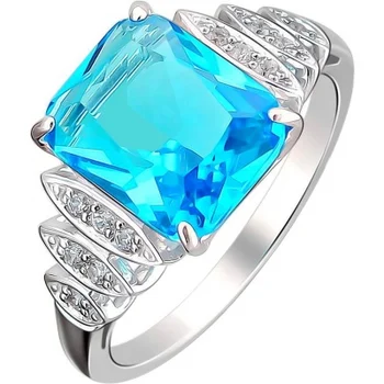 

Esthete ring with cubic zirconia and Swarovski crystal in silver