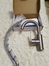 Sink Faucet Basin Tap-Bath Frap Hot-And-Cold-Water-Mixer F1348 304-Stainless-Steel Brushed