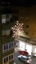 36pcs/lot White Snowflake Christmas Wall Stickers Glass Window Sticker Christmas Decorations