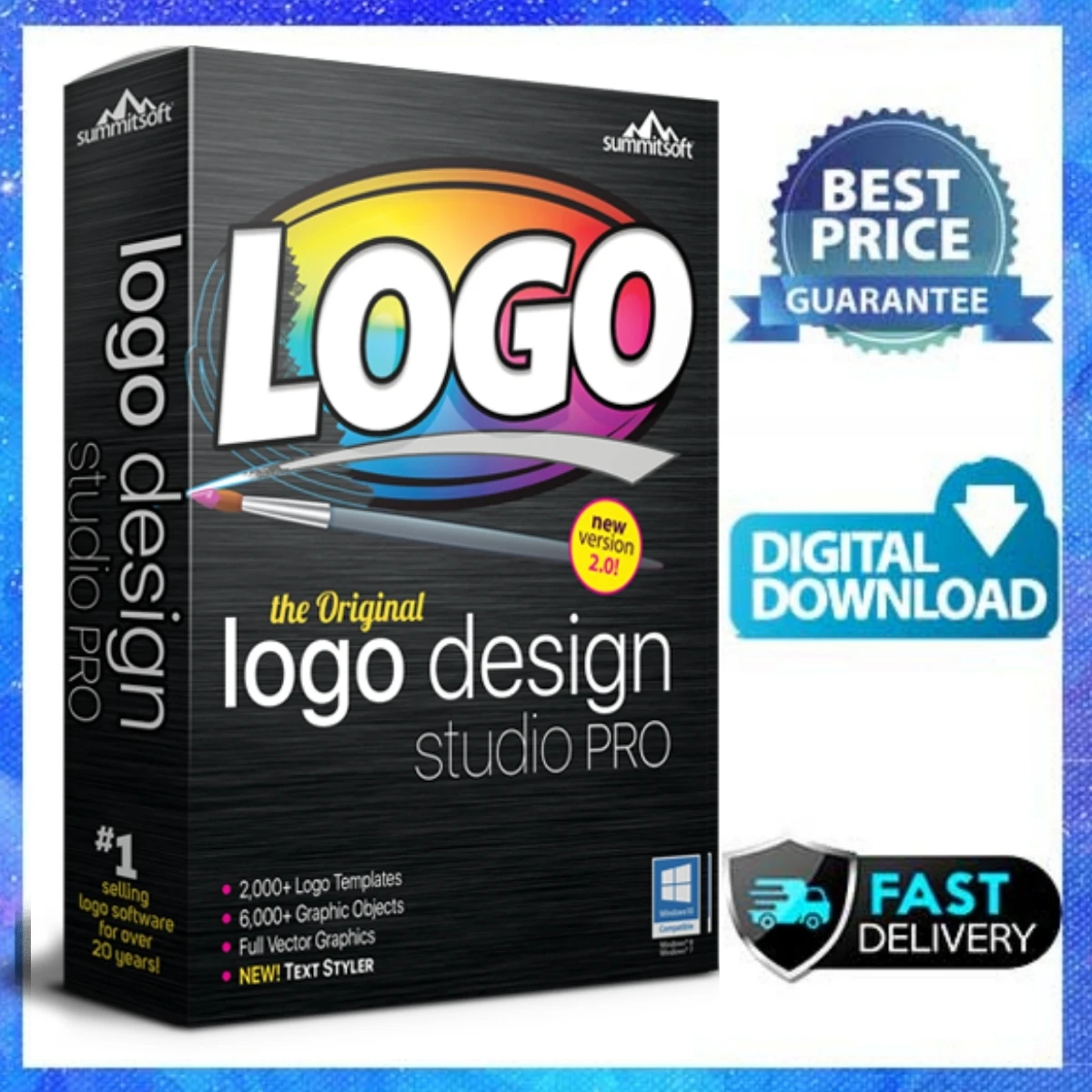 Software de diseño de logotipo para estudio profesional, tiempo de vida completo, oferta #1