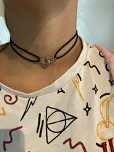 Collar con esposas y cordones de 100% Plata de Ley 925 para hombre y mujer, colgante de lunares con cuerda ajustable, Bisutería