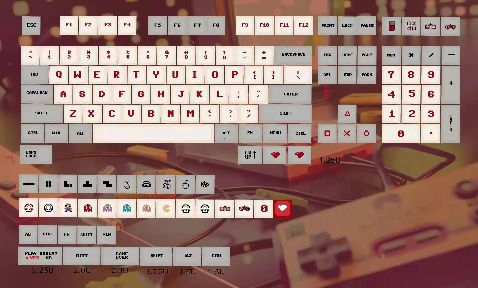 Dye Retro, Semelhante ao XDA, Teclado MX,