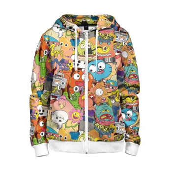 

Children's sweatshirt 3D with zipper all charachters