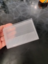Caja de almacenamiento clara de 10/20/30 ranuras para limas de uñas, contenedor para accesorios de uñas
