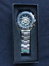 Winner-reloj mecánico automático para hombre, reloj de esqueleto de oro, Vintage, de marca superior, de lujo