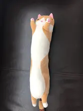 Juguete suave/bonito/de felpa/gato largo/almohada/muñeca de algodón, almohada para dormir, almuerzo, oficina, regalos de cumpleaños para niñas