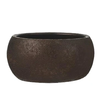 

Yuvarlak Bakır Seramik Saksı (28X12 CM)