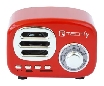

Radio Wireless Bluetooth Speaker, Design Radio classic red