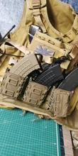 Bolsa de revista táctica Molle para Ar15 M4 5,56 7,62 9mm escorpión rápido Mag de liberación rápida Mag TPR funda con cubierta caja de engranaje de caza